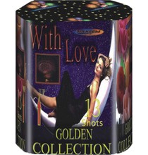 Батарея салютов Golden collection with love (Гоулдэн кэлекшэн уиз лав - Золотая коллекция с любовью)  