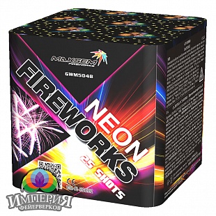 Батарея салютов Neon fireworks (Неон файерворкс - Неоновый фейерверк)  